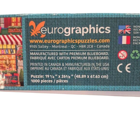 Eurographics The Old Bookstore 1000 pc Jigsaw Puzzle USED - Picture 9 of 9
